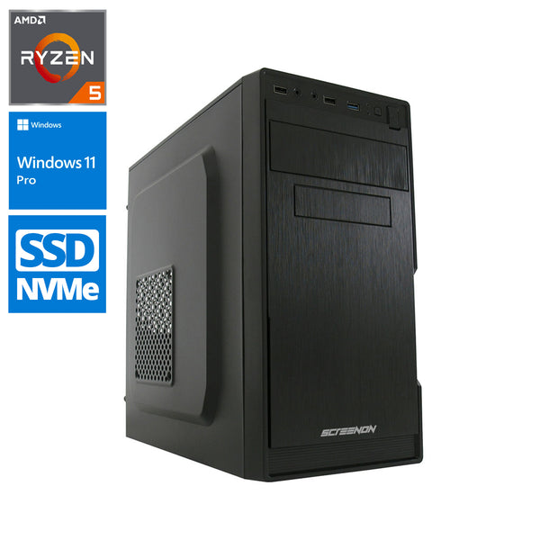 Budget Office PC - Ryzen 5 - 1 TB NVME SSD - 16 GB RAM - Radeon Vega 7 - Windows 11 Pro