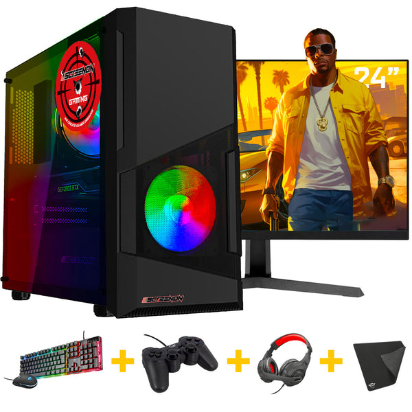 ScreenON - Gaming Set - X250126 - V1 (GamePC.X250126 + 24 Inch Monitor + Toetsenbord + Muis)