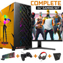 Screenson - Conjuntos completos de PC Fortnite Gaming - (Juego PC + Monitor de 24 pulgadas + Teclado + Mouse + Controlador)