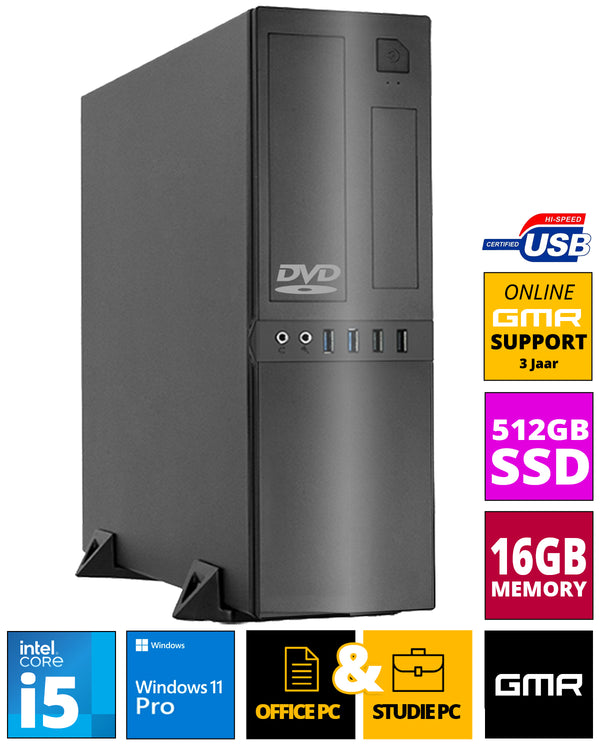 Intel PC completo | Intel Core i5 | 8 GB RAM | 250 GB SSD | Windows 11 Pro