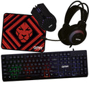 ScreenON Gaming Gear Set v1 - Gaming Muis & Toetsenbord + Gaming Headset + Gaming Mousepad & Game Controller
