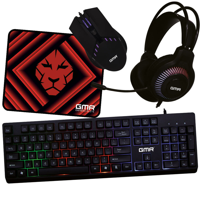 ScreenON Gaming Gear Set v1 - Gaming Muis & Toetsenbord + Gaming Headset + Gaming Mousepad & Game Controller