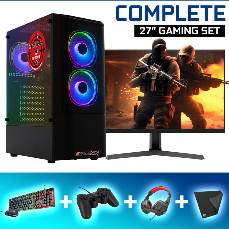 Screenon - Gaming Set - V115131 - V1 (GamePC.V115131 + 24 inch monitor + keyboard + mouse)