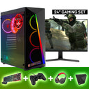 Screenson - Conjunto de juegos - P3 (GamePC + Monitor de 24 pulgadas + teclado + mouse)