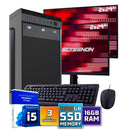 Intel Compleet PC SET | Intel Core i5 | 16 GB DDR4 | 1 TB SSD + 2 x 24 Inch Monitor + Muis + Toetsenbord | Windows 11 Pro + WiFi & Bluetooth