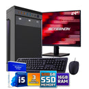 Intel complete PC set | Intel Core i5 | 16 GB DDR4 | 1 TB SSD - NVME + 24 inch monitor + mouse + keyboard | Windows 11 Pro