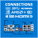 Intel Compleet PC | Intel Core i7 | 32 GB DDR4 | 1 TB SSD - NVMe | RTX 3050 | Windows 11 Pro - ScreenOn