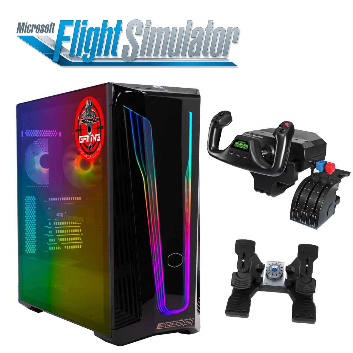Ssd Simulator ScreenOn - Simulador de vôo PC - FLS + Y -A3050-12 - RYZEN 5 5600G ...