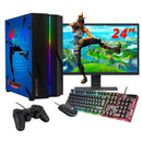 ScreenOn NL - Gaming PC SET | AMD Ryzen 5 | RTX 3060 | RAM 16GB | SSD 512GB | WiFi | + 24 Inch Monitor + Toetsenbord + Muis + Controller | Desktop Computer voor Business & Multimedia H32517 - ScreenOn