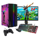 ScreenOn NL - Gaming PC SET | Intel Core i3 | RX 550 | RAM 16GB | SSD 512GB | WiFi | + 24 Inch Monitor + Toetsenbord + Muis + Controller | H32518 - ScreenOn